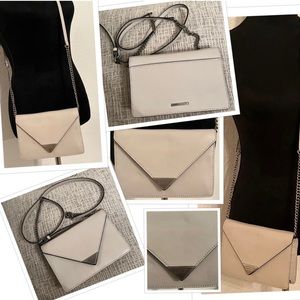 Grey White Rebecca Minkoff Crossbody clutch bag